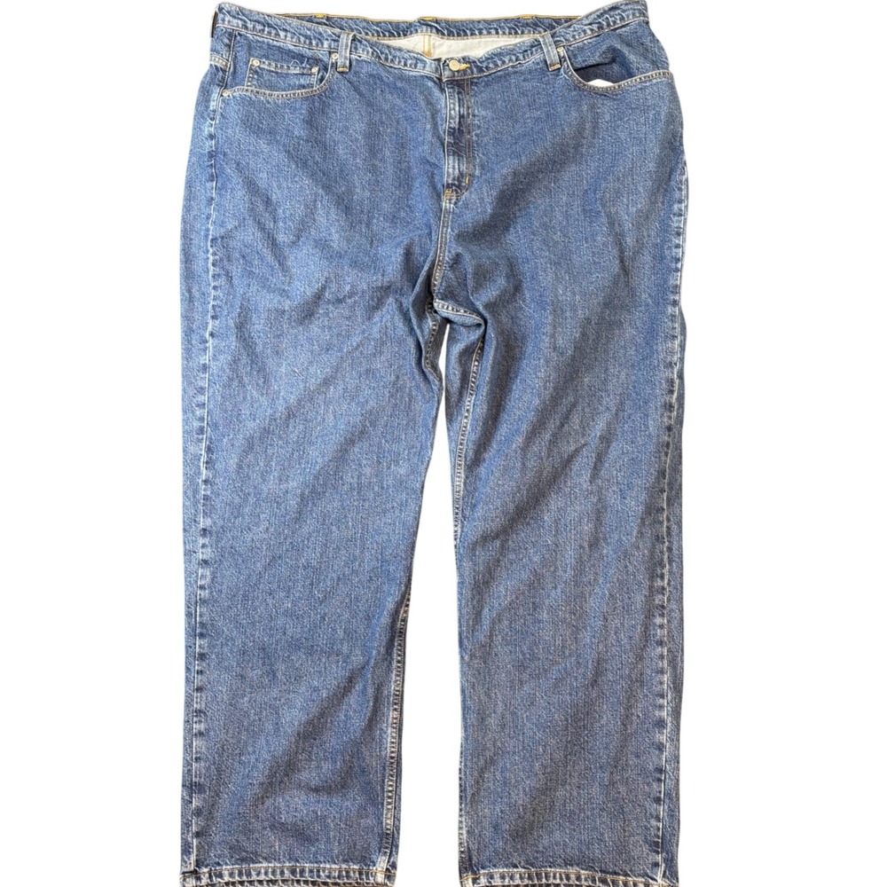 Polo Jeans Co Ralph Lauren Mens 50x32 Blue Denim Straight Leg Relaxed Jeans